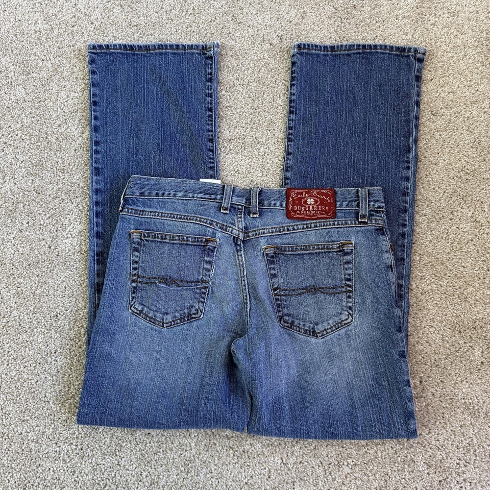 Vintage Lucky Brand Josie Straight Jeans Womens 30 Medium Wash Blue Mid Denim